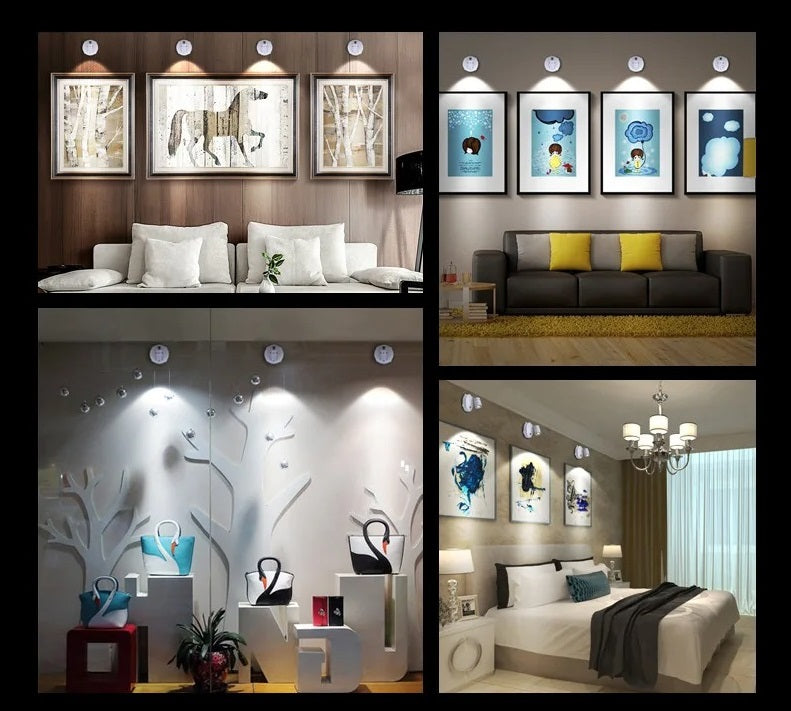 Sfeervolle draadloze spotlight met afstandsbediening