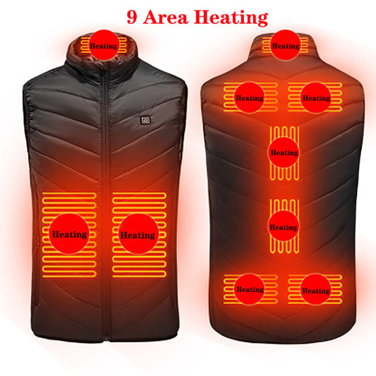 Verwarmde bodywarmer, verlichting bij spierspanning of lage rugpijn.
